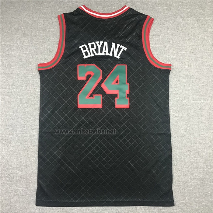 Camiseta Los Angeles Lakers Kobe Bryant #24 Mitchell & Ness 2007-08 Negro